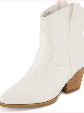 Women's Western Boots with Memory Foam Padding, Faux Leather Upper